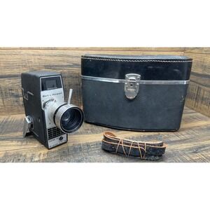 Bell & Howell Electric Eye 8mm Movie Camera Made USA Serial AY-22477 Case VTG